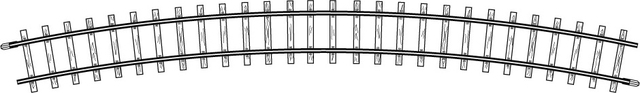 4276 000  Rail courbe, R 515 mm, 24°