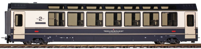 3547 341 MOB Bs 281 "GoldenPass Express" HO 3 rails