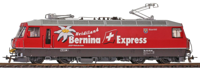1659 111 RhB Ge 4/4 III 641 "Heidiland Bernina Express“ HO 2 rails