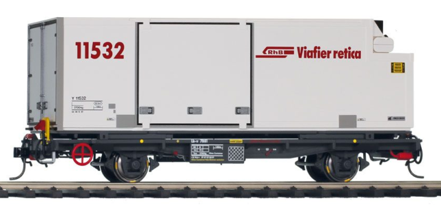 9469 121 RhB Lb-v 7881 avec conteneur Y 11532 Om