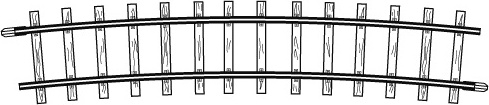 4275 000  Rail courbe, R 515 mm, 12°