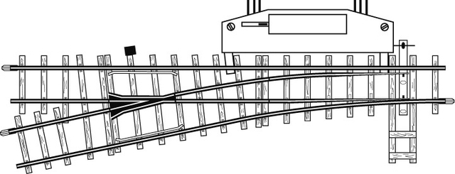 4207 000  Aiguillage électrique gauche, 12°, 162,3mm, R 515