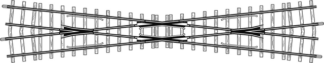 4218 000  Croisement 12 °, 220 mm